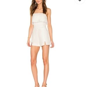 Dolce Vita White Strapless Romper
